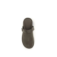 UGG Brown Calf Leather Bos Taurus Mules