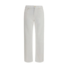 Umit Benan White Cotton Slim Fit Jeans