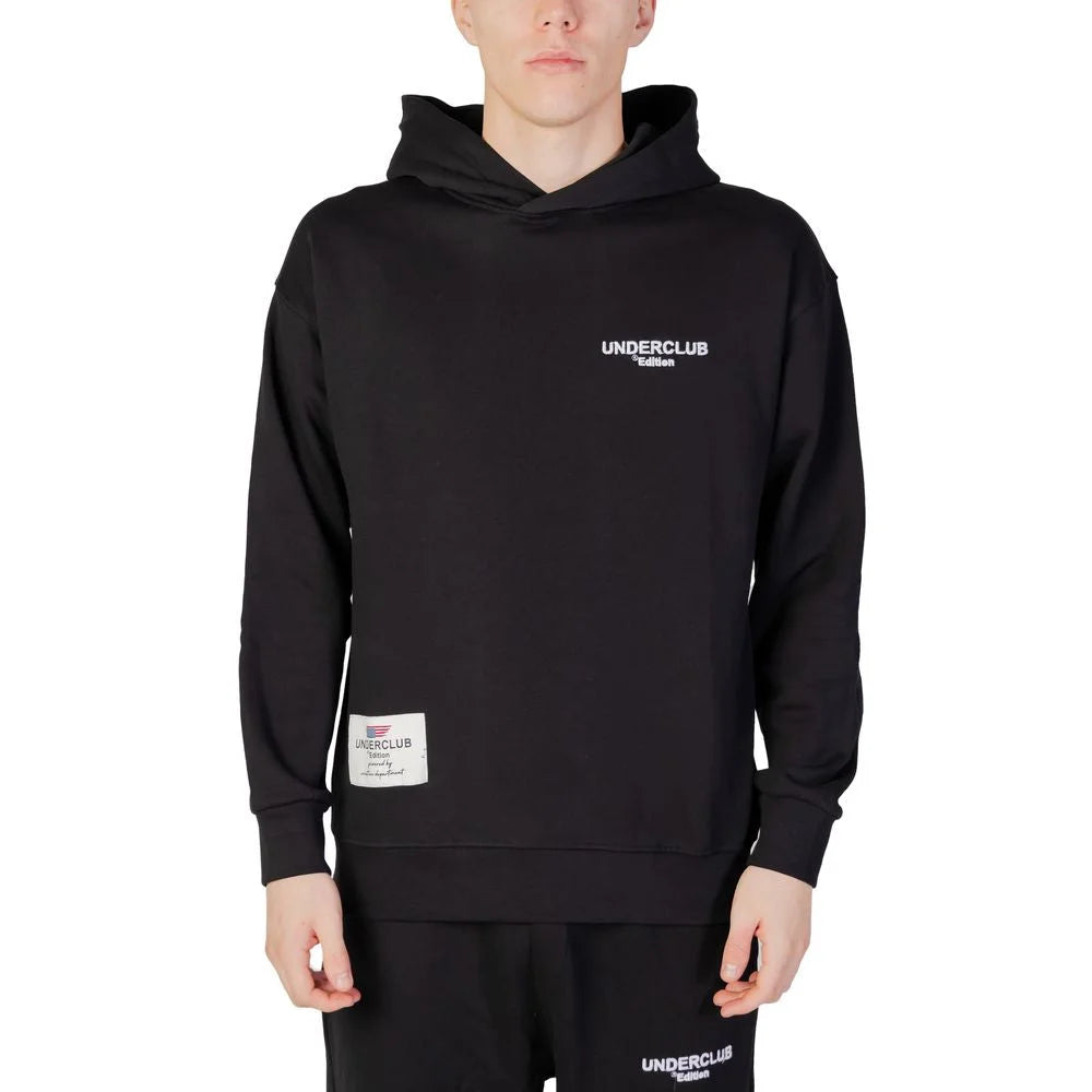 Underclub Black Cotton Hoody - Hoodies