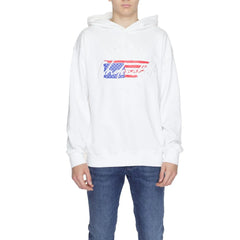 Underclub White Cotton Hoody - Hoodies