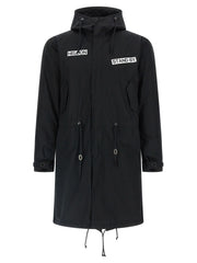 Undercover Black Cotton Parka - 3