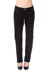 Ungaro Fever Black Cotton Women’s Pant - Trousers