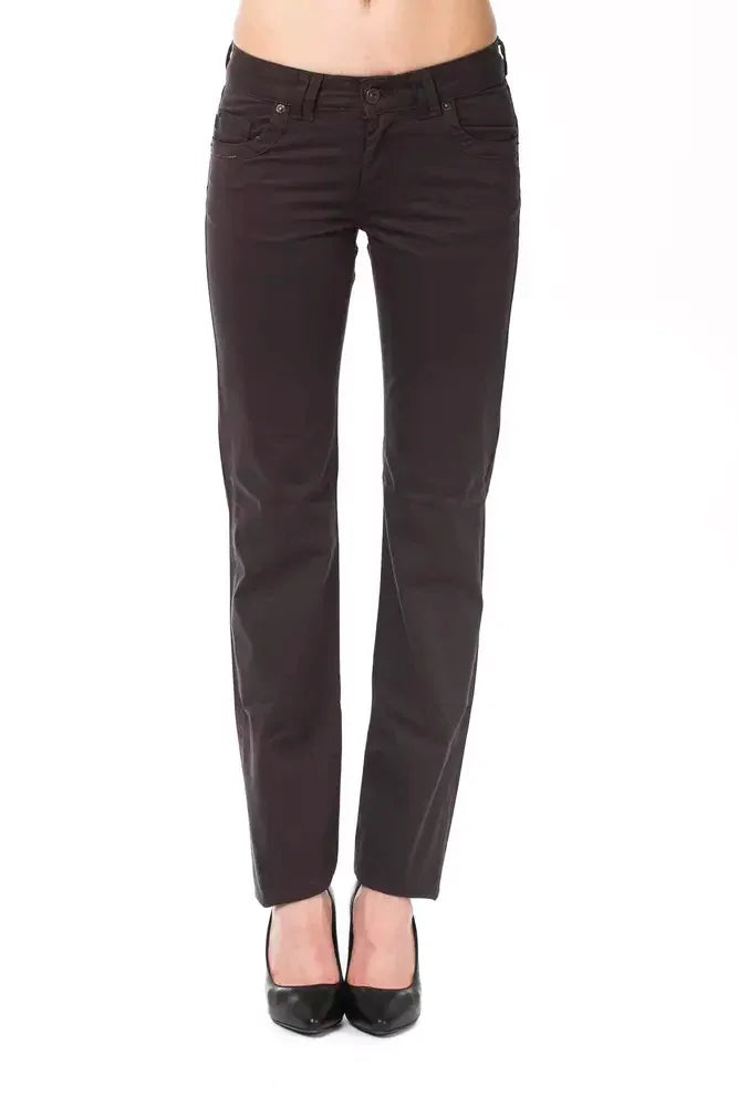 Ungaro Fever Brown Cotton Women Pants - Jeans