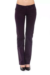 Ungaro Fever Purple Cotton Women Pant - Trousers