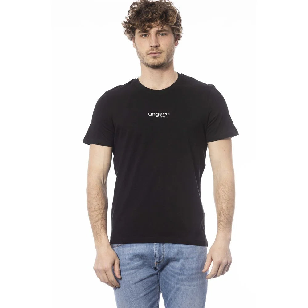 Ungaro Sport Black Cotton Men T-Shirt - T-Shirts