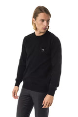 Uominitaliani Black Merino Wool Men Sweater - Sweaters