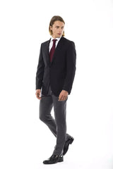 Uominitaliani Black Wool Mens Blazer - Sport Jackets