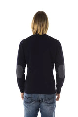 Uominitaliani Blue Wool Men Sweater - S - Sweaters