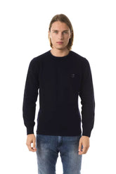 Uominitaliani Blue Wool Men Sweater - S - Sweaters