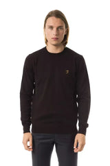 Uominitaliani Brown Merino Wool Men Sweater - Sweaters
