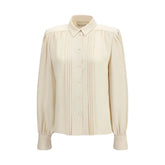 Valentino Beige Silk Shirt - IT44 | L