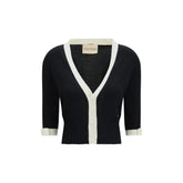 Valentino Black Cotton Cardigan - L