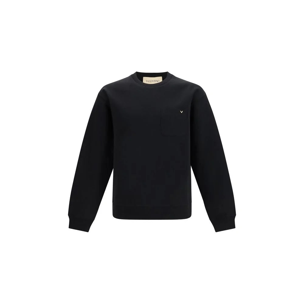 Valentino Black Cotton Sweatshirt