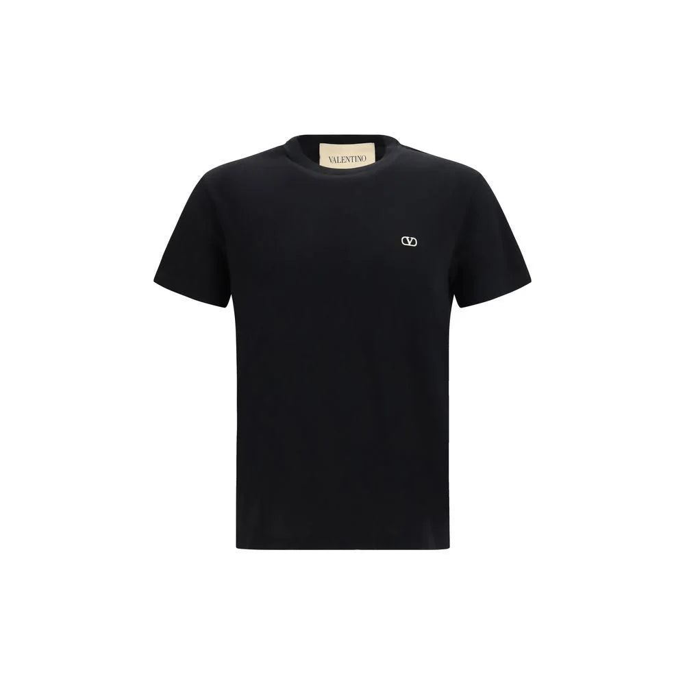 Valentino Black Cotton T-Shirt