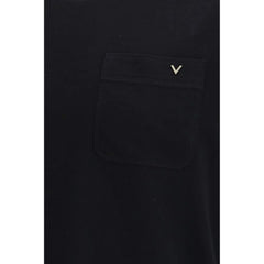 Valentino Black Cotton T-Shirt