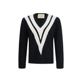 Valentino Svart Fleece Ull Tröja