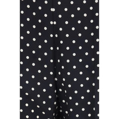 Valentino Black Silk Cropped Pants - IT44 | L