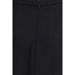 Valentino Black Silk Long Skirt - IT46|XL