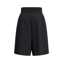Valentino Black Wool Bermuda Shorts - IT46|XL