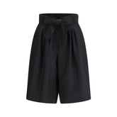 Valentino Black Wool Bermuda Shorts - IT46|XL