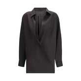 Valentino Black Wool Dress Shirt - IT44 | L