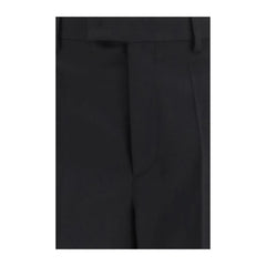 Valentino Black Wool Oves Aries Dress Pants