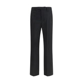 Valentino Black Wool Oves Aries Dress Pants
