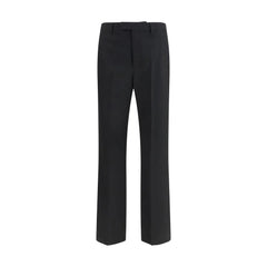 Valentino Black Wool Oves Aries Dress Pants
