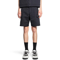 Valentino Blue Cotton Cargo Shorts - IT46 | S