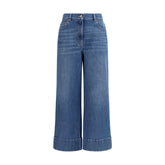 Valentino Blue Cotton Jeans Denim