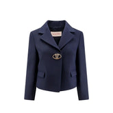 Valentino Blue Silk Blazer - 40