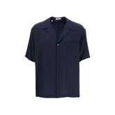 Valentino Blue Silk Pattern Shirt - IT54 | XL