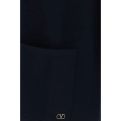 Valentino Blue Wool Oves Aries Cardigan