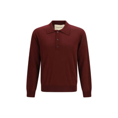 Valentino Bordeaux Wool Oves Aries Polo Shirt - M