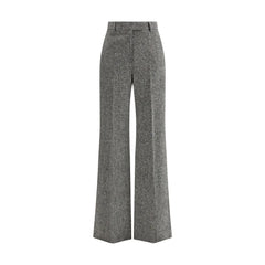 Valentino Bottonato Natté Wool Trousers - IT42 | L - Trousers