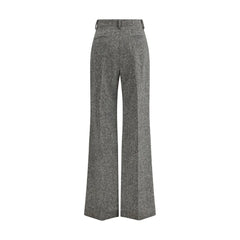 Valentino Bottonato Natté Wool Trousers - IT42 | L - Trousers