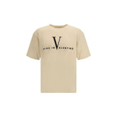 Valentino Cream Cotton T-Shirt