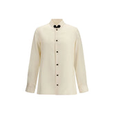 Valentino Cream Silk Shirt