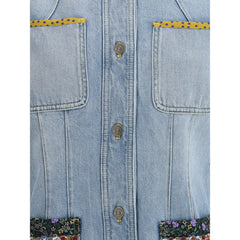 Valentino Denim Jacket with embroidery - IT42 | L - Trucker Jackets
