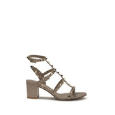Valentino Garavani Beige Calf Leather Bos Taurus Strap-On Sandals - EU36/US6