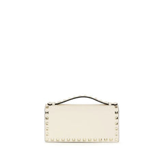 Valentino Garavani Beige Calf Leather Bos Taurus Wallet