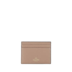 Valentino Garavani Beige Calf Leather Bos Taurus Wallet
