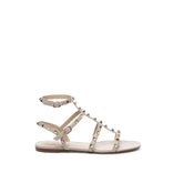 Valentino Garavani Beige Calfskin Flat Sandals - EU36/US6