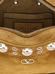 Valentino Garavani Beige Cowhide Crossbody Bag