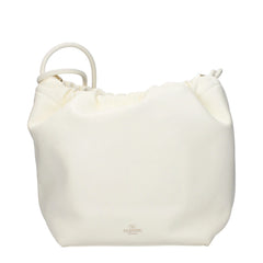 Valentino Garavani Beige Leather Shoulder Bag