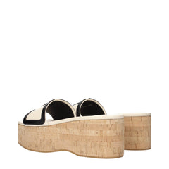 Valentino Garavani Beige Leather Wedges Sandals - EU36.5/US6.5