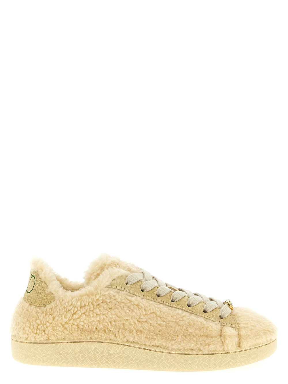 Valentino Garavani Beigefarbene Wollsneakers