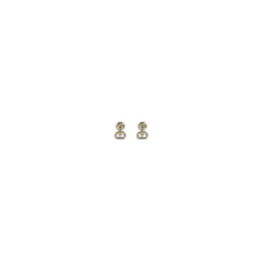Valentino Garavani Bicolor Brass Earrings - One Size