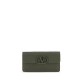 Valentino Garavani Bicolor Calf Leather Bos Taurus Wallet