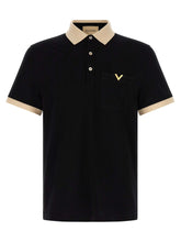Valentino Garavani Bicolor Cotton Polo Shirt